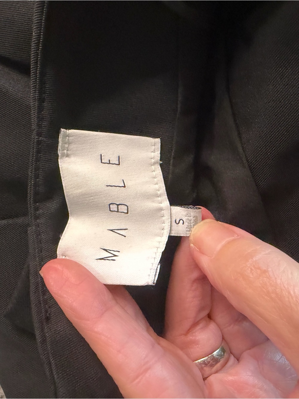 Black Pleated Skort with A-Line Shape - Picture 5 of 8